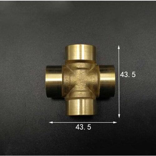 Brass Splitter Cross 4 Way Pipe Fitting DN10 3/8" BSP Female Adapter Connector Coupling