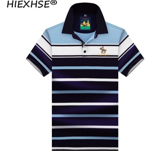 2021 New Top Quality Mens Brand Polo Shirts Stripe Smart Casual Pure Cotton Cultivate Ones Morality Polo Shirts Summer