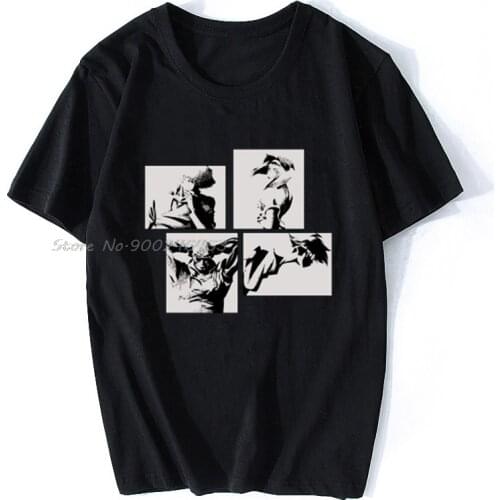 Men Cotton Tees Tops Anime Harajuku t-shirt Cowboy Bebop tshirt Women t shirt
