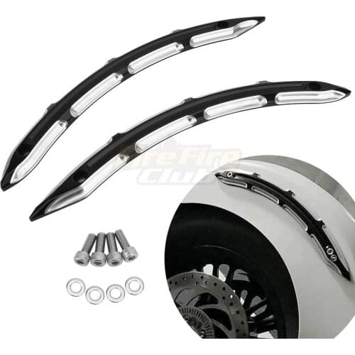 New Motorcycle parts Black CNC Legacy Rear Fender Side Accents For Indian Scout Models EXCEPT Bobber 2015-2018 17 16