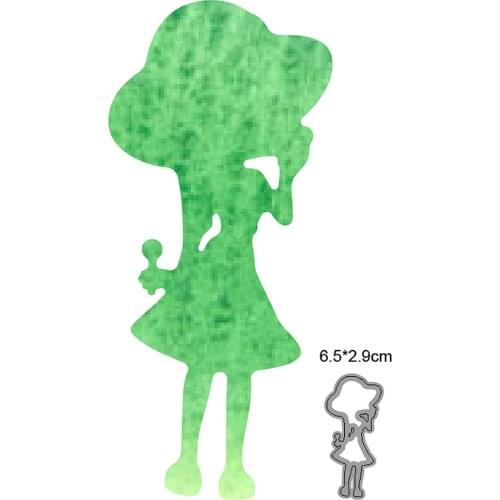 Christmas dies Girl Metal Cutting Dies Stencils For DIY Scrapbooking Decorative Embossing dies Handcraft Dies Cutting Craft dies