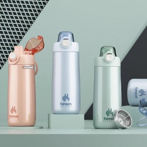 450ml Fashion Double Stainless Steel Thermos Mug Portable Sport Vacuum Flask Travel Thermal Water Bottle Thermocup
