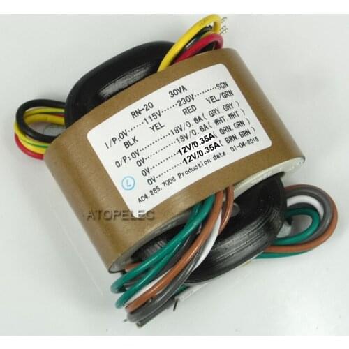 115V-230V 30W R-Core Transformer 18V+18V 12V+12V for Audio Amplifier Preamps AMP DAC R Core