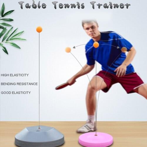 Tables Tennis Rebound Trainer Paddle PingPong Training Equipment Rebound Shaft Backbound Machine (small gift)