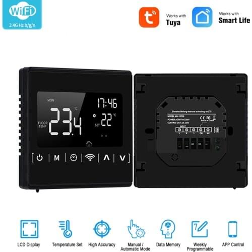 Smart Home Water/Electric Floor Heating/Gas Boiler Smart Thermostat Temperature Controller AC85-240V Work With Tuya Smart Life