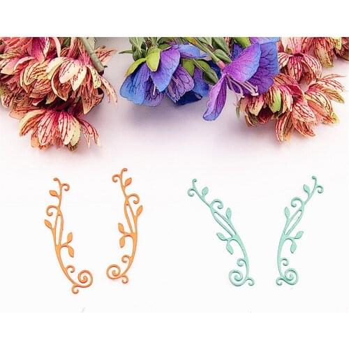 6.1x2cmx2 Small flower vine Cutting dies metal crafts paper die-cutting /DIY embossing Easter and New Year Scrapbooking