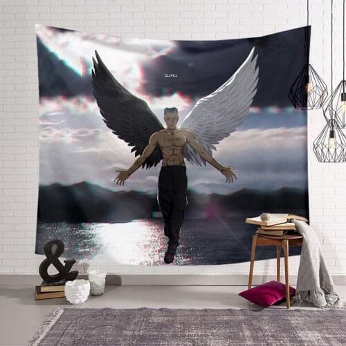 Angel Pattern Funny cartoon Blanket Tapestry 3D Printed Tapestrying Rectangular Home Decor Wall Hanging style-3