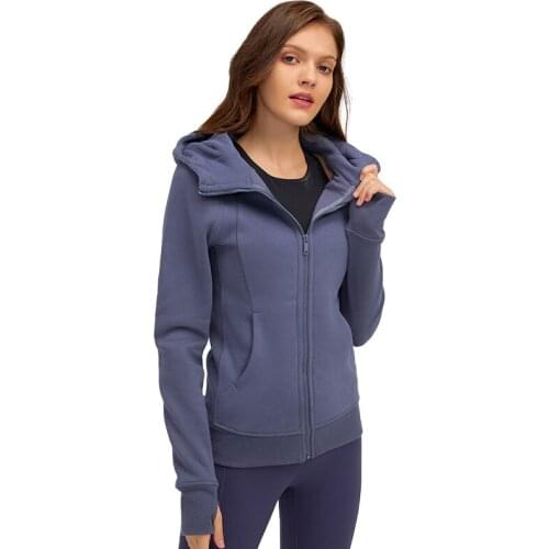 Autumn and Winter Womens Jacket Breathable Outerwear Yoga Fitness Jogging Trainning Coat Lulu Womens Autumn Jacket Windbreaker