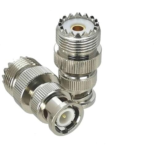 UHF female jack to BNC male plug RF coaxial adapter connector