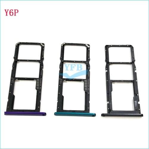 10Pcs For Huawei Y6p Y7p 2020 Reader Sim&SD Card Tray Holder Slot Adapter Replacement Part