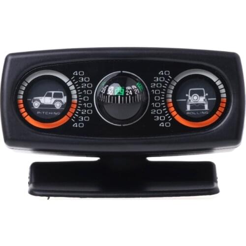 3 In 1 Car Compass Inclinometer Angle Slope Level Meter Finder Gradient Balancer