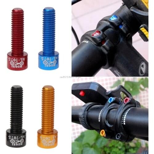 4pcs/bag Bicycle Handlebar Stem Screw M5x17mm Aluminum Alloy Bolt Fixed Gear MTB