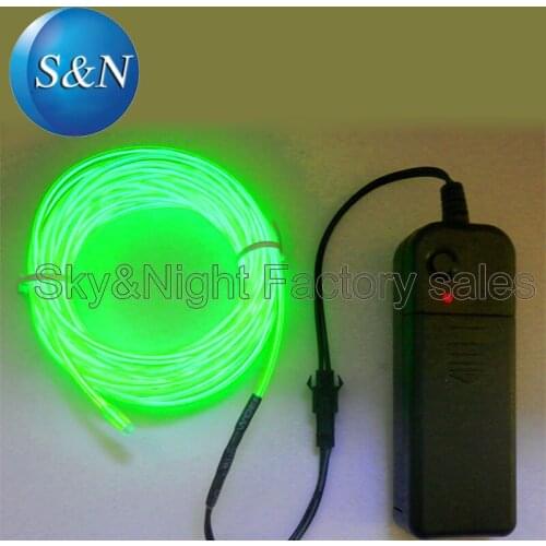 5pc/Lots) Brightness 2.3mm-5M el wire/el strip/el lighting/lights/decorative clothes +3v Inverter with free shipping