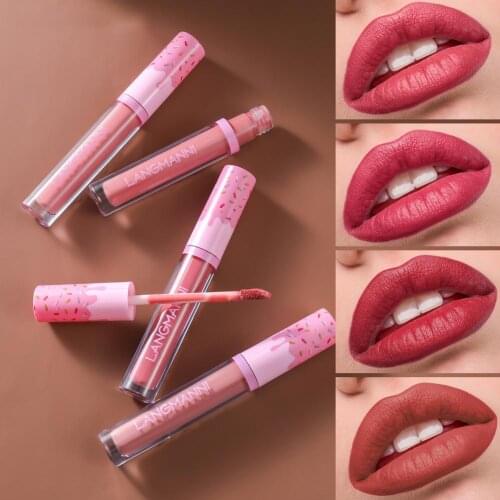 6pcs/set Matte Liquid Lipstick Set Long Lasting Matte Lip Gloss Kit Velvet Matte Liquid Lipstick Waterproof Lipstick 2021