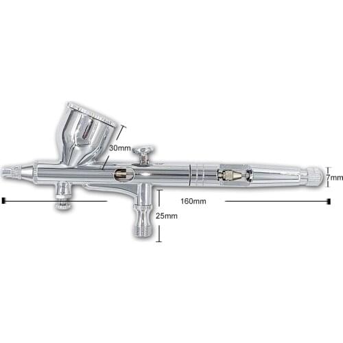 Airbrush High Precision Car Airbrush Tool Dual Action Gravity Feed Airbrush With 0.2 0.3 0.5mm Nozzles And 6.23ft Hose AB-180K