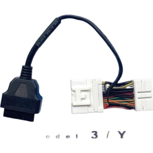 26 pin male female connector Tesla model 3 OBD II diagnostic harness electronic cable of new energy vehicle
