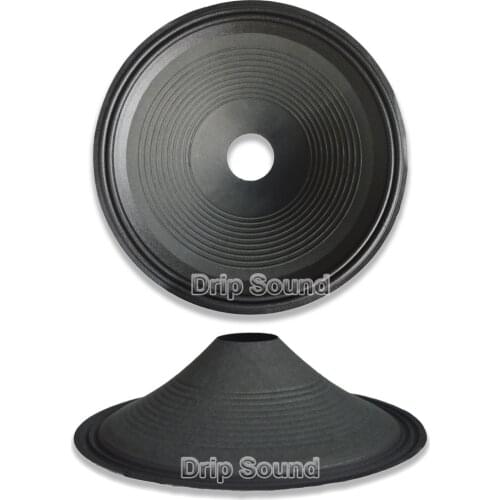 18" inch 440mm 77mm Core Speaker Cone Paper Basin Woofer Drum Paper 2-Ring Cloth Edge Trumper Bass Repair Parts
