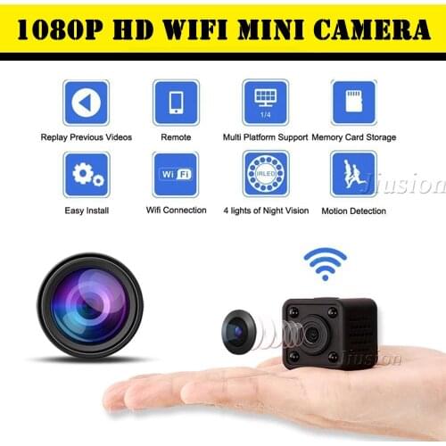 HDQ9 Full HD 1080P WiFi Mini Body Camera Motion Detection Pocket Small Secret Camcorder IR Wireless DVR Recorder Micro IP Cam
