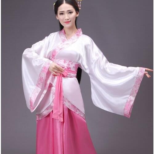Chinese Traditional Women Hanfu Dress Chinese Fairy Dress Red White Hanfu Clothing Tang Suit Dynasty Chinese Ancient Costume
