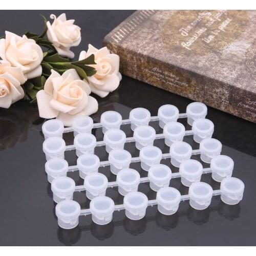 5Pcs 6 Joint 3ml Pigment Container Box Painting Acrylic Paint Supplies for Drawing Art