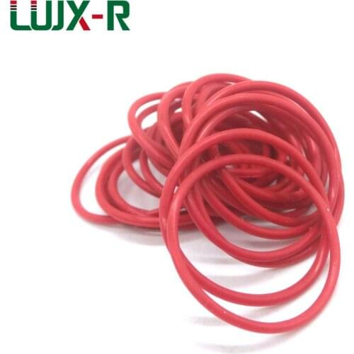 LUJX-R Red O Ring Seal 2mm Thickness VMQ O-Ring Washer OD70/75/80/85/95/100/115/120mm O Type Ring Seal Silicone Gasket Sealing