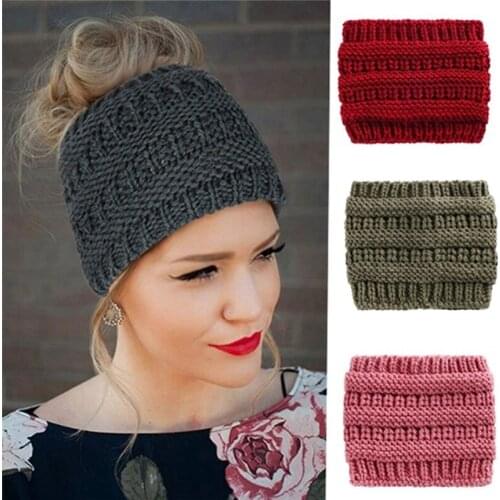 2021 Fashion Winter Knitted Hat Women Winter Caps Solid Color Ear Protect Cap For Women Beanies Ladies Casual Elastic Caps