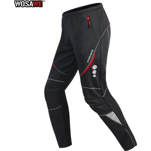 WOSAWE Motorcycle Mens Pants Fleece Thickened warm Motocross Pants Windproof waterproof Motobike Trousers Moto MTB pant