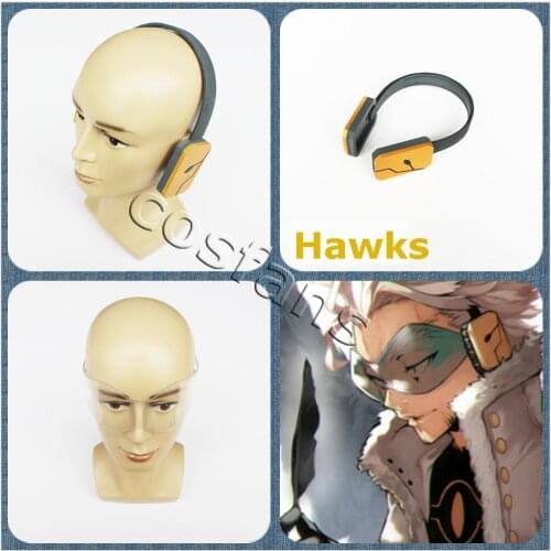 My Hero Academia Hawks No.2 Boku no Hero Academia Hawks Earphone Headphone Glasses Props Anime Halloween Cosplay Props Handmade