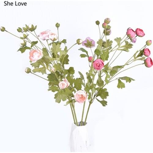 Chzimade Artificial Long Stem Lotus Flowers Blossoms Floral Heads Bulk Home Decor