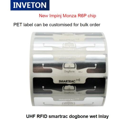 Rfid timing systems chip for sales EPC Class1 Gen2 ISO18000 smartrac passive long range uhf rfid dogbone rfid tag inlay sticker