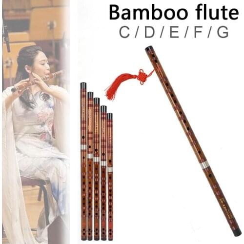 Durable Bamboo Flute Professional Woodwind Musical Instruments CD E F G Key Chinese Transversal Flute