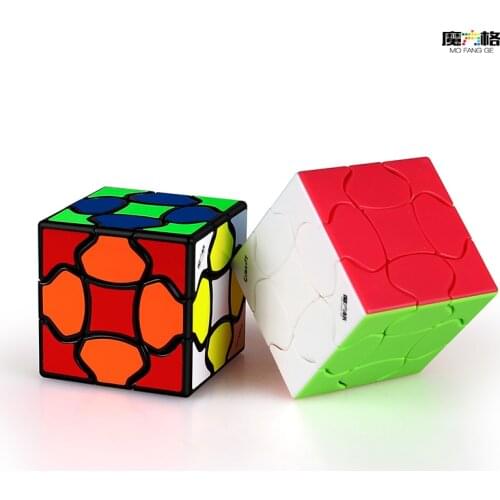 QiYi Mofangge Fluffy 3x3 Magic Cube Flower Twist 3x3 Speed Puzzle Neo Cube Stickerless Mofangge Fluffy magic cube