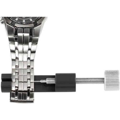 Adjustable Stainless Steel Metal Watch Band Strap Link Pin Remover Repair Tool Dismantling Kit for Watchmakers with 3 Extra Pins