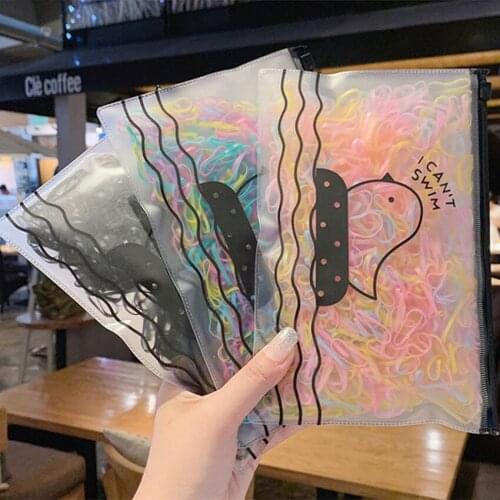 1000pcs Nylon Rubber Band Elastic Hair Bands Headband Children Ponytail Holder Bands Kids Ornaments Girls Hair Accessories Gift