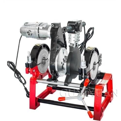 Manual hydraulic hot melt four-ring docking machine PE pipe butt welding machine