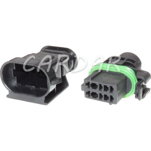 1 Set 6 Pin 211PC063S0003 Waterproof Car Electrical Auto Connector Housing Black Plug 211 PC063S0003