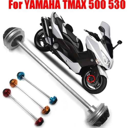 Motorcycle Front Axle Fork Crash Sliders Wheel Protector Falling Protection For YAMAHA T-MAX 500 TMAX 500 TMAX500 2008-2010 2011