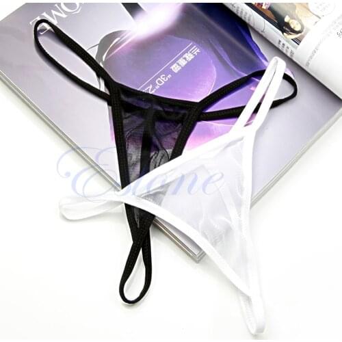 Women Sexy Transparent Thongs G-String Sheer V-String Lingerie Panties Underwear