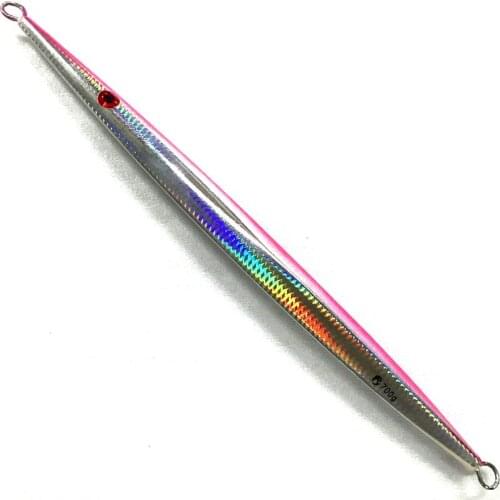 1PCS Deep sea Fishing Jigging Glow zebra Slow Jig Spoon Lure bait700/800g