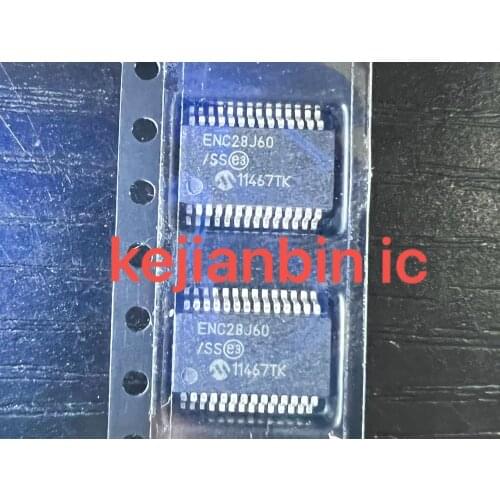 10pcs/lot ENC28J60 ENC28J60-I ENC28J60-I/SS SSOP28 NEW Original free shipping