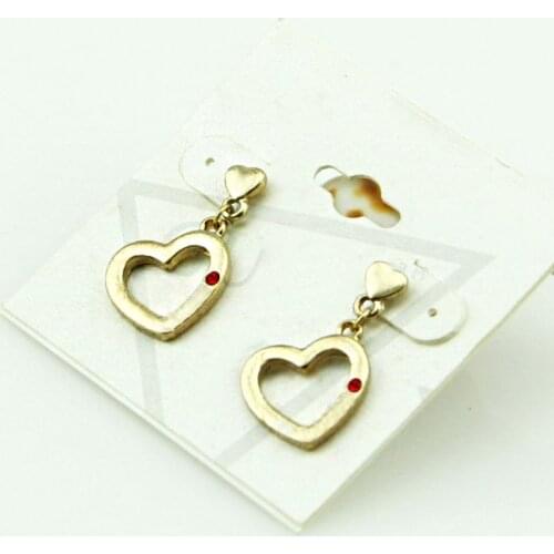 2021 New Fashion Korean Hollow Heart Drop Earrings For Women Double Heart Korean Jewelry Female Earring Girls Wedding PartyGift