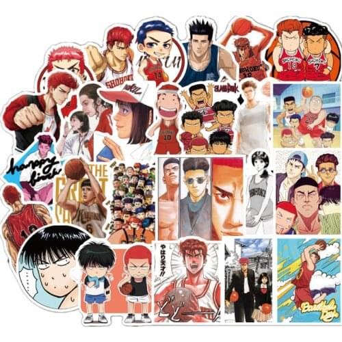 50PCS Slam Dunk Master Sticker Bag Sticker Sticker Waterproof Notebook Travel Case Sticker