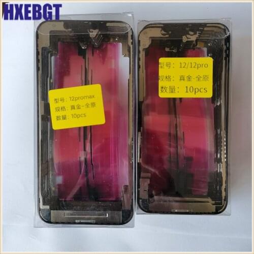 5xFor iPhone X/XS MAX/XR/11 Pro MAX/12 mini/12 Pro MAX Front Bezel Frame LCD Middle Frame Tape Adhesive Repair