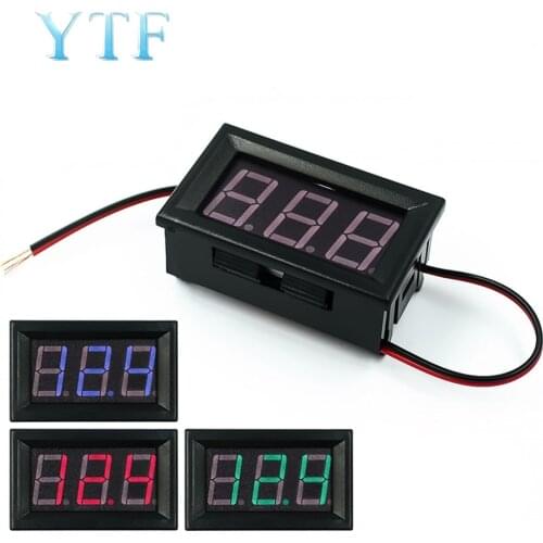 AC LED digital voltmeter DVM two lines AC220V mains wire 70V ~ 500V