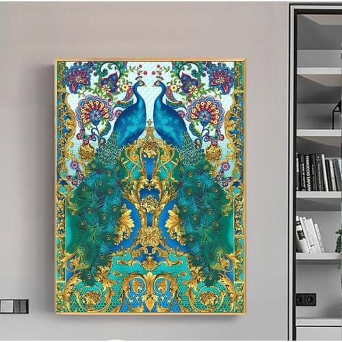5d Diy Diamond Painting Peacock Broderie Diamant Animal Diamond Cross Stitch Europe Home Decor Acrylic Diamond Art