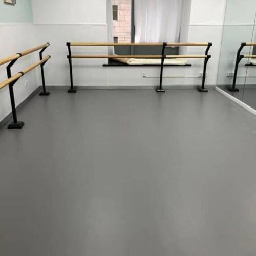 Beable Portable Dance PVC Floor Tiles Grey Black 3MM 5MM Hardwearing Slip-Resistant Foam-Backed Slip-resistant Vinyl Floor