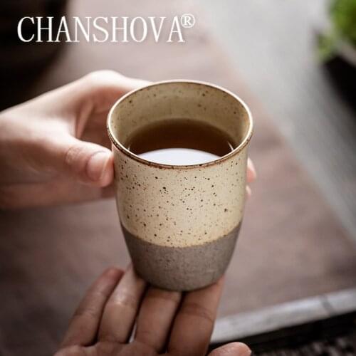 CHANSHOVA 150ml Chinese retro style Personality brief Ceramic teacup coffee cup China porcelain coffee mug H698
