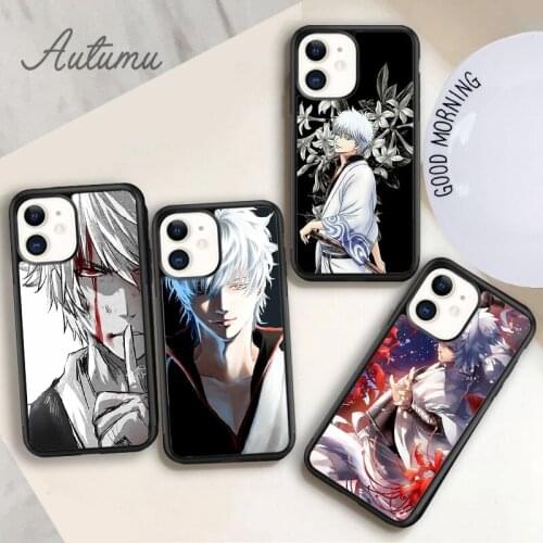 Anime GINTAMA Phone Case for iPhone 11 12 Pro Max mini X XR XS SE 2020 5 6S 7 8 Plus Samsung Galaxy S8 S9 S10 Cover shell