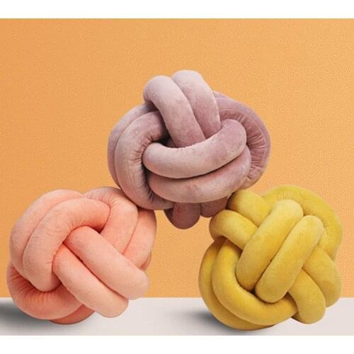Knot Ball Pillow Sofa Car Cushion Decoration Plush Toy Baby Photography Props Home Decor Pillows Cushion