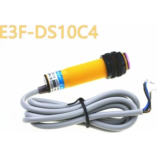 Photoelectric switch sensor E3F-DS10C4 diffuse type NPN NO dc 3 Wire transducer